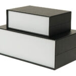 PLASTIC HOUSING - BLACK / METALLIC GREY 205x400x140mm