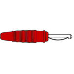 FULLY MATING WIRE PLUG PASSTHROUGH. RED. 4mm. SOLDER CONNECTION - VQ30