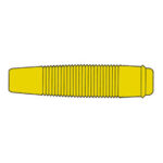 INSULATED COUPLING FOR 4mm PLUG. YELLOW - KUN30