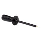 TEST PROBE WITH SPRING WIRE TIP. FEMALE SOCKET 4mm. BLACK - PRUF2610FT