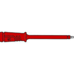 TEST PROBE. FEMALE SOCKET 4mm. RED - PRUF2