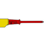 TEST PROBE CONTACT PROTECTED. FEMALE SOCKET 4mm. RED - PRUF2S