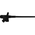 CLAMP ROTATING & FLEXIBLE CLIP JAWS. BLACK. FEMALE SOCKET 4mm - KLEPS30