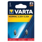 SPARE LAMP FOR ZLPEN 2.25V-0.25A/ ZL644varta 2p/bl