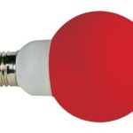 RED LED lamp - E27 - 20 LEDs - Ø60 cm