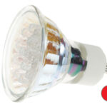 RED GU10 LED LAMP - 240VAC