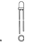 LED 3mm RED DIFFUSED - 8mcd