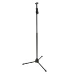 MICROPHONE STAND. 1-HAND HIGH ADJUSTMENT. BLACK