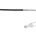 MOUNTING WIRE 0.50mm² - BLACK - MULTICORE