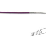 MOUNTING WIRE 0.50mm² - VIOLET- MULTICORE