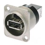 NEUTRIK - REVERSIBLE USB GENDER CHANGER (TYPE USB A AND USB B) - NICKELED D HOUSING