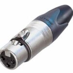 NEUTRIK - XLR CABLE CONNECTOR. 3-PIN FEMALE. SILVER PLATED. NICKEL