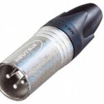 NEUTRIK - XLR CABLE CONNECTOR. 3-PIN MALE. SILVER PLATED. NICKEL
