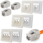 WALL NETWORK SINGLE OUTLET CAT7