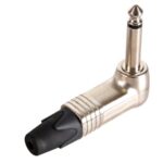 NEUTRIK - JACK PLUG CONNECTOR. 2-PIN MALE. 6.3mm. 90deg . NICKEL