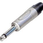 NEUTRIK - JACK PLUG CONNECTOR. 2-PIN MALE. 6.3mm. NICKEL