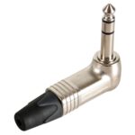 NEUTRIK - JACK PLUG CONNECTOR. 3-PIN MALE. 6.3mm. 90deg . NICKEL