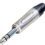 NEUTRIK - JACK PLUG CONNECTOR. 3-PIN MALE. 6.3mm. NICKEL