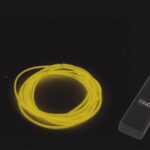 PORTABLE EL WIRE SET, 1.5m, YELLOW