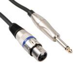 PROFESSIONAL XLR CABLE, XLR FEMALE TO 6.35mm MONO JACK (3m)