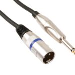 PROFESSIONAL XLR CABLE, XLR MALE TO 6.35mm MONO JACK (6m)