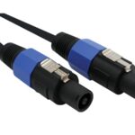 SPEAKER CABLE PRO 2x1.5mm2 - 10M - 2 x LOUDSPEAKER CONNECTOR 2P MALE