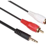 3.5MM STEREO PLUG TO 2 x RCA AUDIO PLUG / BASIC / 1.5 / M-M