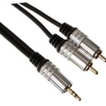 3.5MM STEREO PLUG TO 2 x RCA AUDIO PLUG / STANDARD / 2.5 / M-M