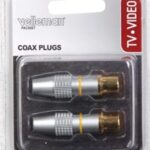 PAIR OF COAX PLUGS / PROFESSIONAL