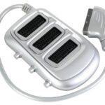 SCARTBOX - SCART PLUG TO 3 x SCART JACK / STANDARD with 3 switches