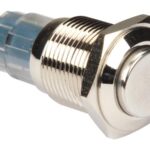 HIGH ROUND METAL SWITCH DPDT 2NO 2NC