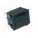 ΔΙΑΚΟΠΤΗΣ / POWER ROCKER SWITCH 10A-250V DPDT ON-ON - BLACK CAP