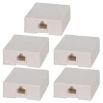 WALL NETWORK OUTLET 8C ADHESIVE CAT5E