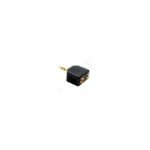 ADAPTOR ΑΠΟ JACK 3.5mm ΑΡΣ. STEREO ΣΕ 2ΘΗΛ. 3.5mm ΕΠΙΧΡΥΣΟ