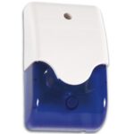 SIREN (110dB) + STROBE - BLUE LENS + LED signaling