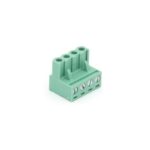 PCB PLUG CONNECTOR FEMALE. 4 POLES. 300V/10A