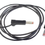 CABLE WITH BANANA PLUGS / BLACK 100cm