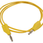 TEST LEADS (MOULDED BANANA PLUG 4mm) / YELLOW