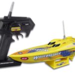 RADIO-CONTROLLED MINI SPEEDBOAT - YELLOW