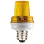 MINI STROBE LAMP YELLOW. 3.5W. E27 SOCKET