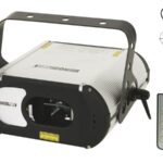 LASER PROJECTOR, GREEN (40mW)/RED + YELLOW (60mW) - 100mW - 9 DMX CHANNELS
