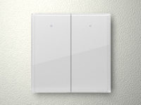 vmbgp2w_np VELBUS 2 TOUCH BUTTON WHITE GLASS - Image 1