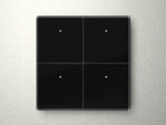 VELBUS 4 TOUCH BUTTON BLACK GLASS