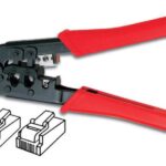 CRIMPING TOOL FOR CONNECTORS 6P6C. 6P4C. 6P2C. 4P4C. 4P2C (RJ11. RJ12)