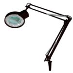 LAMP WITH MAGNIFYING GLASS - 5 dioptre- 22W BLACK