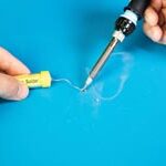 Silicone soldering mat, 700 x 450 mm, blue