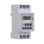 Weekly timer, digital, DIN rail, 230 V, 16 A, 3600 W, for indoor use, white