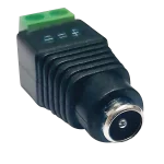 DC CONNECTOR ΑΡΣΕΝΙΚΟ ΜΕ ΚΛΕΜΜΑ 5,5x2,1mm