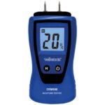 Moisture meter for lumber, paper, concrete, plaster, with LCD display and data hold function