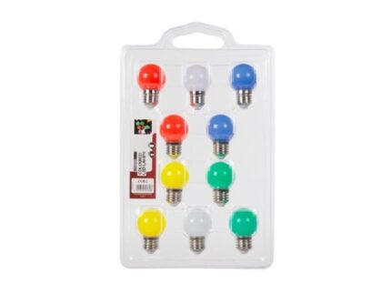 ΛΑΜΠΤΗΡΕΣ LED ΕΓΧΡΩΜΟΙ 10τεμ.  /  LED lamp   0,6W  10 pieces
